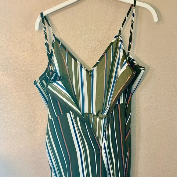 Boho Jumpsuit Large TIMING Lightweight Jumper Adjustable Straps Capri Pants - Picture 8 of 12